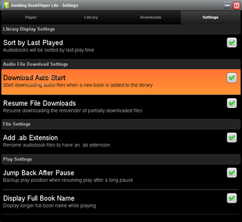 Ambling BookPlayer Lite screenshot 5