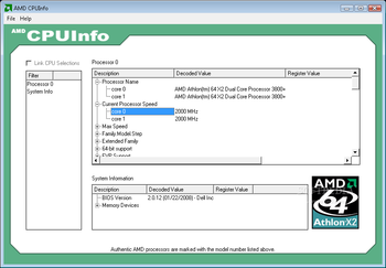 AMD CPUInfo screenshot