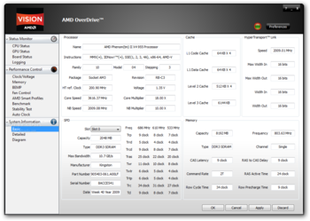 AMD Overdrive screenshot