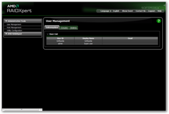 AMD RAIDXpert Utility screenshot