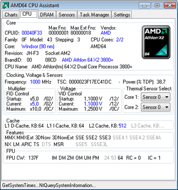 AMD64 CPU Assistant screenshot 5