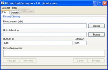 Amelix DBF to Html Converter screenshot