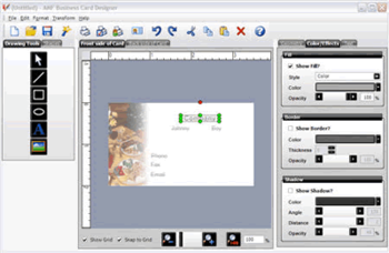 AMF Business Card Designer screenshot 2