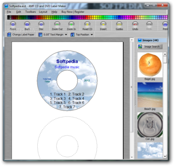 AMF CD and DVD Jewel Case and Label Maker screenshot