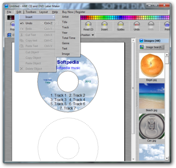 AMF CD and DVD Jewel Case and Label Maker screenshot 2
