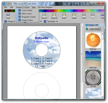 AMF CD and DVD Jewel Case and Label Maker screenshot 3