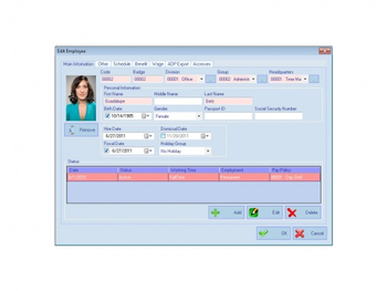 AMG Employee Attendance Software screenshot
