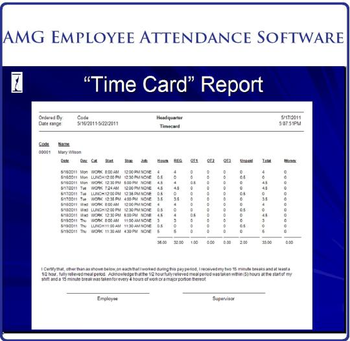 AMG Time Attendance System Pro screenshot 8