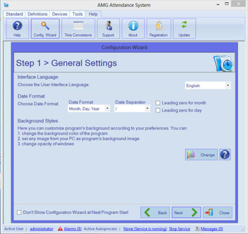 AMG Time Attendance System Small Business screenshot