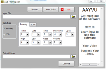 Amibroke Data Backfill File Preparer screenshot