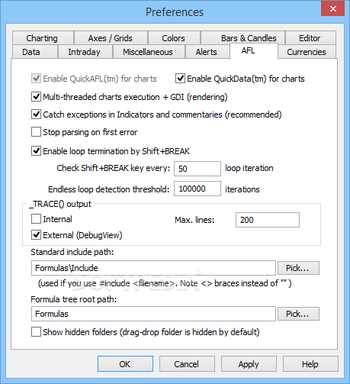 AmiBroker screenshot 20