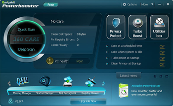 Amigabit PowerBooster Free screenshot