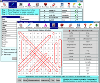 Amigos Spanish Puzzles screenshot