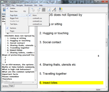 AMIS screenshot 3