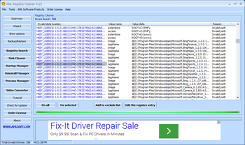AML Registry Cleaner screenshot