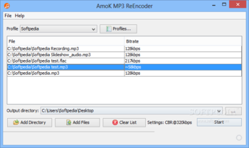 AmoK MP3 ReEncoder screenshot