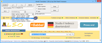 AmoK Translator (formerly AmoK LEO Translator) screenshot