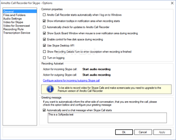 Amolto Call Recorder for Skype screenshot 6