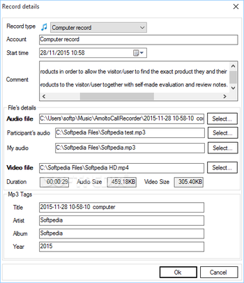 Amolto Call Recorder Premium for Skype screenshot 3