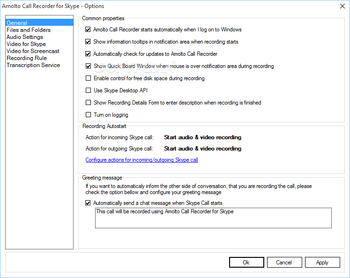 Amolto Call Recorder Premium for Skype screenshot 4