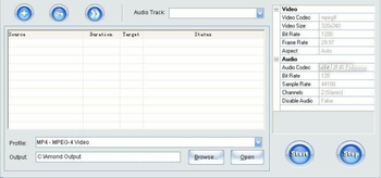 Amond DVD to WMV/MPEG/MOV/AVI/iPod/PSP/3GP/MP4/Zune Converter screenshot