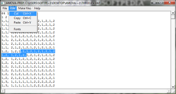AMOVA-PREP screenshot 2