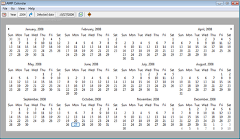 AMP Calendar screenshot
