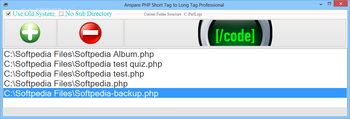 Ampare PHP Short Tag to Long Tag screenshot