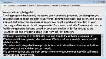 Amphetype screenshot
