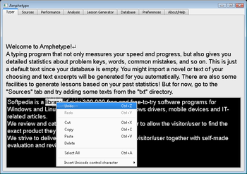 Amphetype screenshot 2
