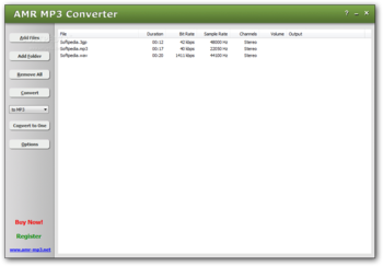 AMR MP3 Converter screenshot