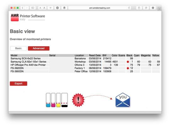 AMR Printer Monitoring Software screenshot