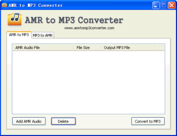 AMR to MP3 Converter screenshot