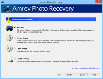 Amrev Photo Recovery screenshot