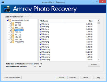 Amrev Photo Recovery screenshot 4