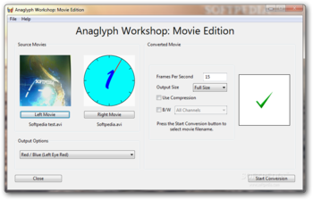 Anaglyph Workshop Movie Edition screenshot