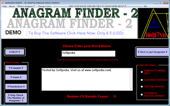 Anagram Finder screenshot