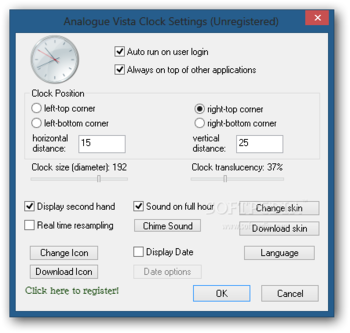 Analogue Vista Clock screenshot 4