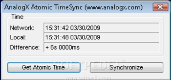 AnalogX Atomic TimeSync screenshot