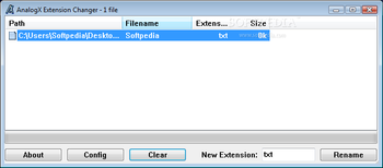 AnalogX Extension Changer screenshot