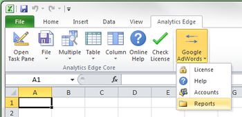 Analytics Edge Connector for Google AdWords screenshot