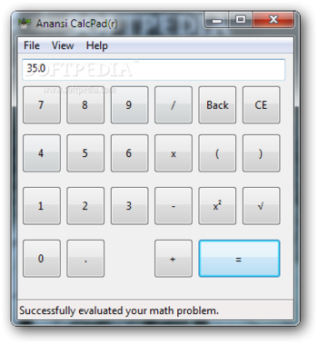 Anansi CalcPad screenshot