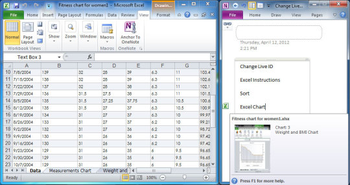 Anchor to OneNote screenshot