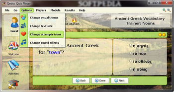 Ancient Greek Vocabulary Trainer: Nouns screenshot 2