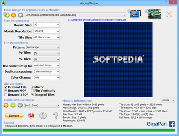 AndreaMosaic Portable screenshot