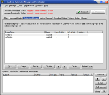 Android Newsgroup Downloader screenshot 3