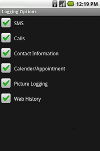 Android Spy screenshot