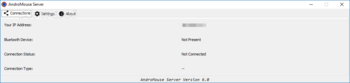 AndroMouse Server screenshot