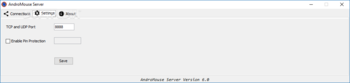 AndroMouse Server screenshot 2