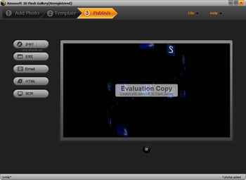 Aneesoft 3D Flash Gallery screenshot 3
